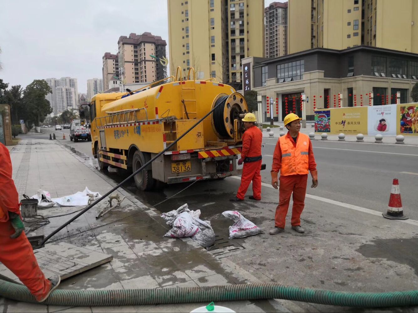 芮城排污管道清淤-管道清洗